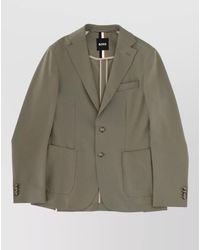BOSS - Virgin Wool Blazer - Lyst