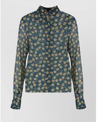 Aspesi - Printed Viscose Shirt - Lyst