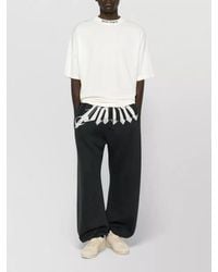 Palm Angels - Cotton Logo Print Wide Leg Sweatpants - Lyst