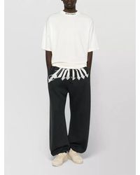 Palm Angels - Cotton Logo Print Wide Leg Sweatpants - Lyst