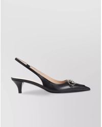 Gucci - 45 Slingback Flat Pointed Toe Pumps - Lyst