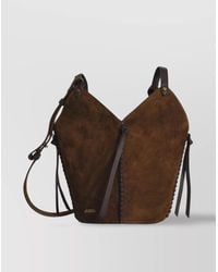 Isabel Marant - Mini Bucket Bag With Adjustable Strap And Side Tassels - Lyst