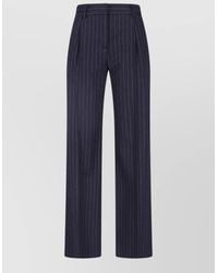 Lardini - Tailored Pinstripe Suit Trousers Back Pockets - Lyst