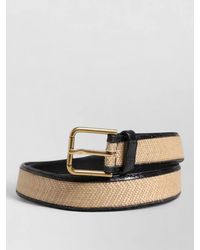 Dolce & Gabbana - Braided Caiman Leather Belt - Lyst