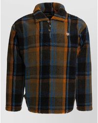 Human Made - Fleece Texture Plaid Pattern Long Sleeve Sweater - Lyst