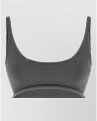 Entire studios - Cotton Ribbed Cropped Top - Lyst