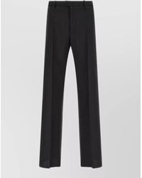 Jil Sander - Wool Mohair Straight Leg Tailored Trousers - Lyst
