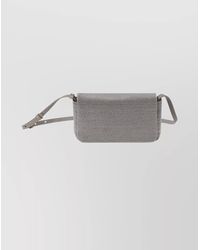 Brunello Cucinelli - Rectangular Leather Shoulder Bag With Adjustable Strap - Lyst