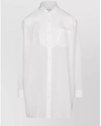 Maison Margiela - Cotton Poplin Oversized Shirt Dress - Lyst