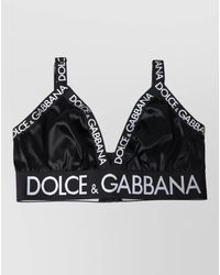 Dolce & Gabbana - Logo-Print Sports Bra - Lyst