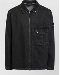 Stone Island - Denim Shirt Jacket - Lyst