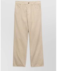 Prada - Denim Trousers Belt Loops Back And Front Pockets - Lyst
