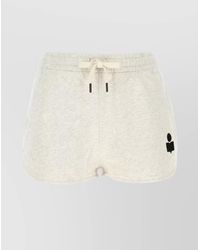 Isabel Marant - Mifa Cotton Blend Elastic Waist Shorts - Lyst