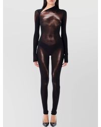 Jean Paul Gaultier - Mesh Body Jumpsuit Dust - Lyst