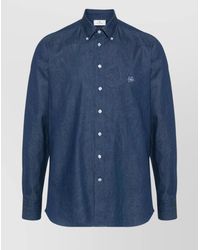 Etro - Cotton Paisley Logo Button-Down Shirt - Lyst