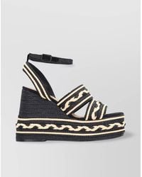 Castañer - Raffia Platform Sandals - Lyst