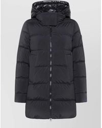 Peuterey - Hood Long Length Quilted Jacket Side Pockets - Lyst
