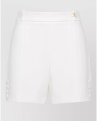 Elisabetta Franchi - High Waist Tailored Shorts Button - Lyst
