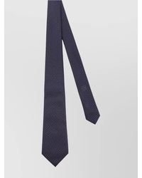 Giorgio Armani - Micro-Patterned Silk Tie Featuring Textured Detail - Lyst