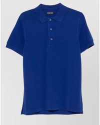 Tom Ford - Piqué Knit Short-Sleeve Polo Shirt - Lyst