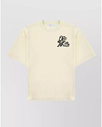 Off-White c/o Virgil Abloh - Graphic Print Crew Neck Short Sleeve Shirt - Lyst