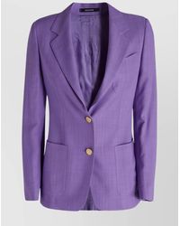 Tagliatore - Button Detailed Viscose Jacket - Lyst