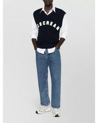 ICECREAM - Waffle Knit V-Neck Sleeveless Vest - Lyst