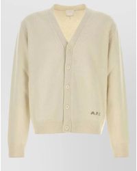 A.P.C. - Wool Kevin Cardigan V Neckline - Lyst