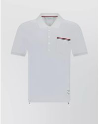 Thom Browne - Cotton Piqué Short-Sleeve Polo Shirt - Lyst