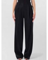 Dries Van Noten - Wool Pleated Wide-Leg Trousers - Lyst