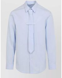 Dries Van Noten - Cilian Shirt Long Sleeve Cotton Tie - Lyst