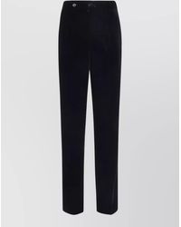 Giorgio Armani - Velvet Tailored Trousers - Lyst