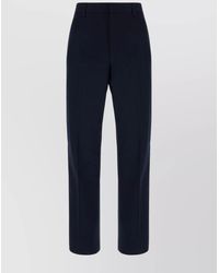 Ferragamo - Cotton Straight-Leg Trousers - Lyst