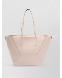 Brunello Cucinelli - Leather Tote Bag And Matching Pouch - Lyst