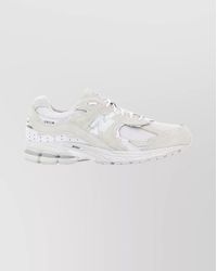 New Balance - Leather And Mesh Low-Top Sneakers - Lyst