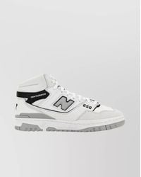 New Balance - Leather And Suede High-Top Sneakers - Lyst