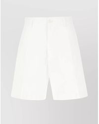 DSquared² - Wool Blend Pleated Knee-Length Bermuda Shorts - Lyst