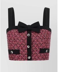 Alessandra Rich - Tweed Top - Lyst