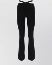 Alexander Wang - High-Rise Logo-Print Leggings - Lyst
