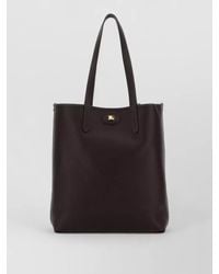 Burberry - Calf Leather Reversible Shopper Bag - Lyst
