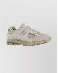 New Balance - Leather And Fabric Low-Top Sneakers - Lyst