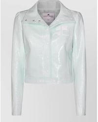 Courreges - Shiny Long Sleeve Casual Style Jacket - Lyst