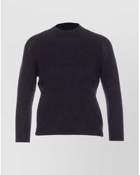Roberto Collina - Ribbed Hem Long Sleeve Crewneck Sweater - Lyst