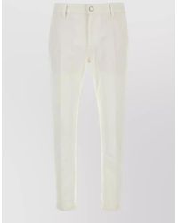 PT Torino - Stretch Cropped Denim Jeans Belt Loops - Lyst