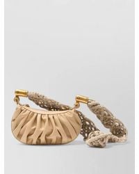 Balmain - Ebene Mini Leather Shoulder Bag - Lyst