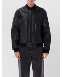 Isabel Marant - Lamb Leather Cropped Bomber Jacket - Lyst