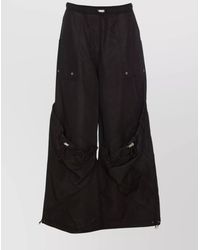 The Attico - Wide-Leg Cargo Trousers - Lyst