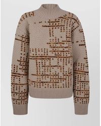 Dries Van Noten - Textured Knit Sweater Abstract Design - Lyst