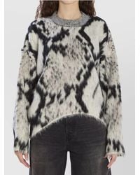 The Attico - Python-Print Sweater - Lyst
