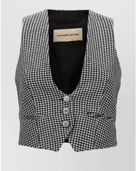 Alexandre Vauthier - Houndstooth Waistcoat - Lyst
